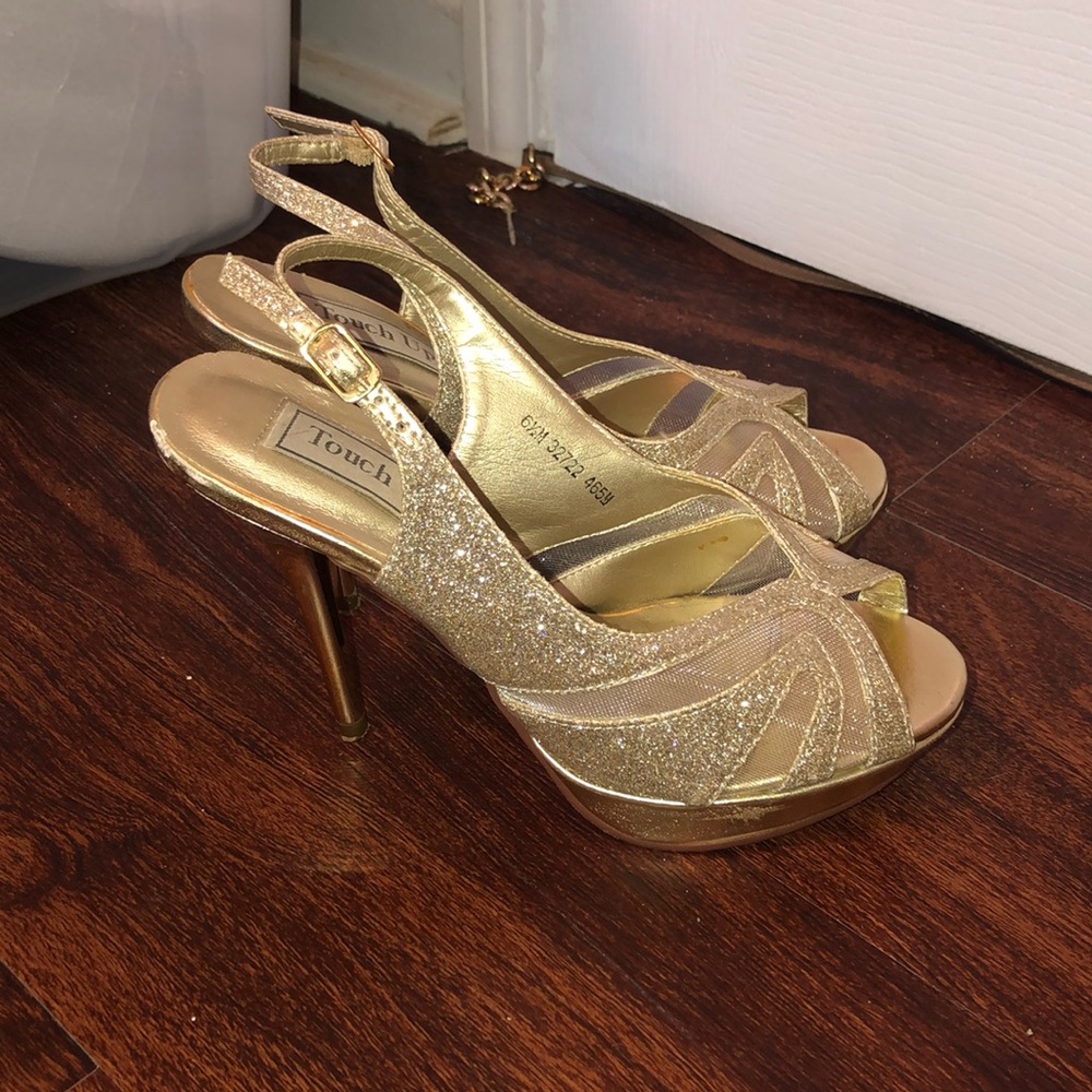 Gold Prom/Pageant Heels